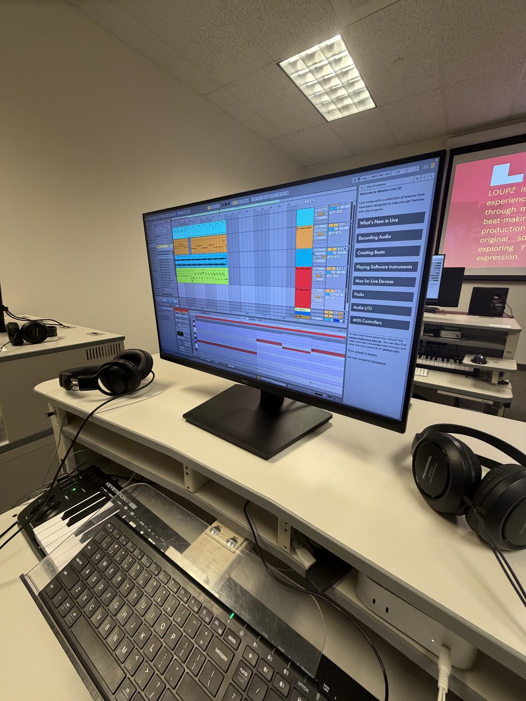 Ableton Live production setup at LOUPZ Beat Lab
